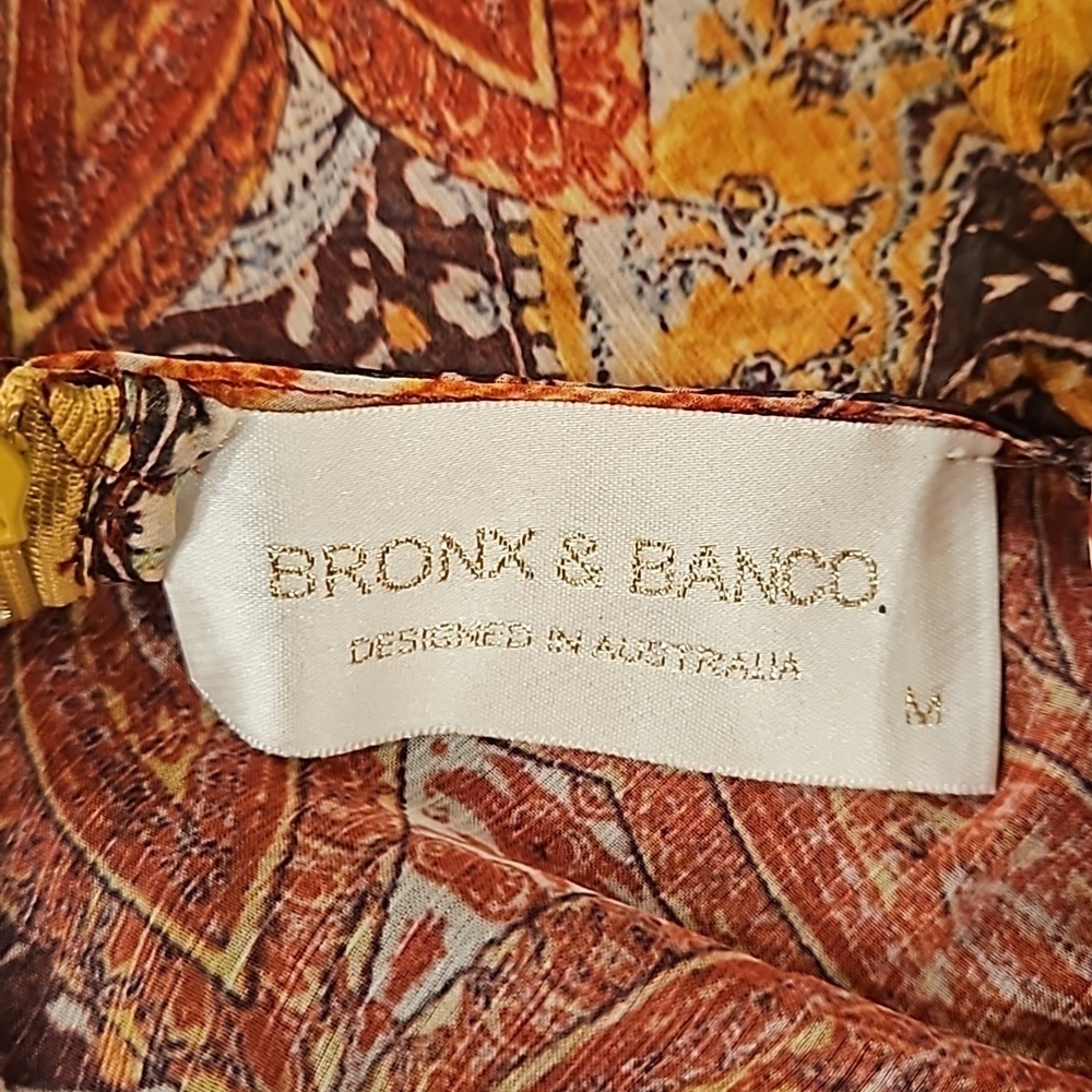 💕BRONX AND BANCO💕 Farah Maxi Dress ~ Muti-Color Print US 6 NWOT - Picture 15 of 16
